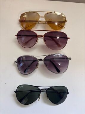 Mixed Sunglasses Bundle - Ray-Ban DKNY Betsey Johnson & More Aviators